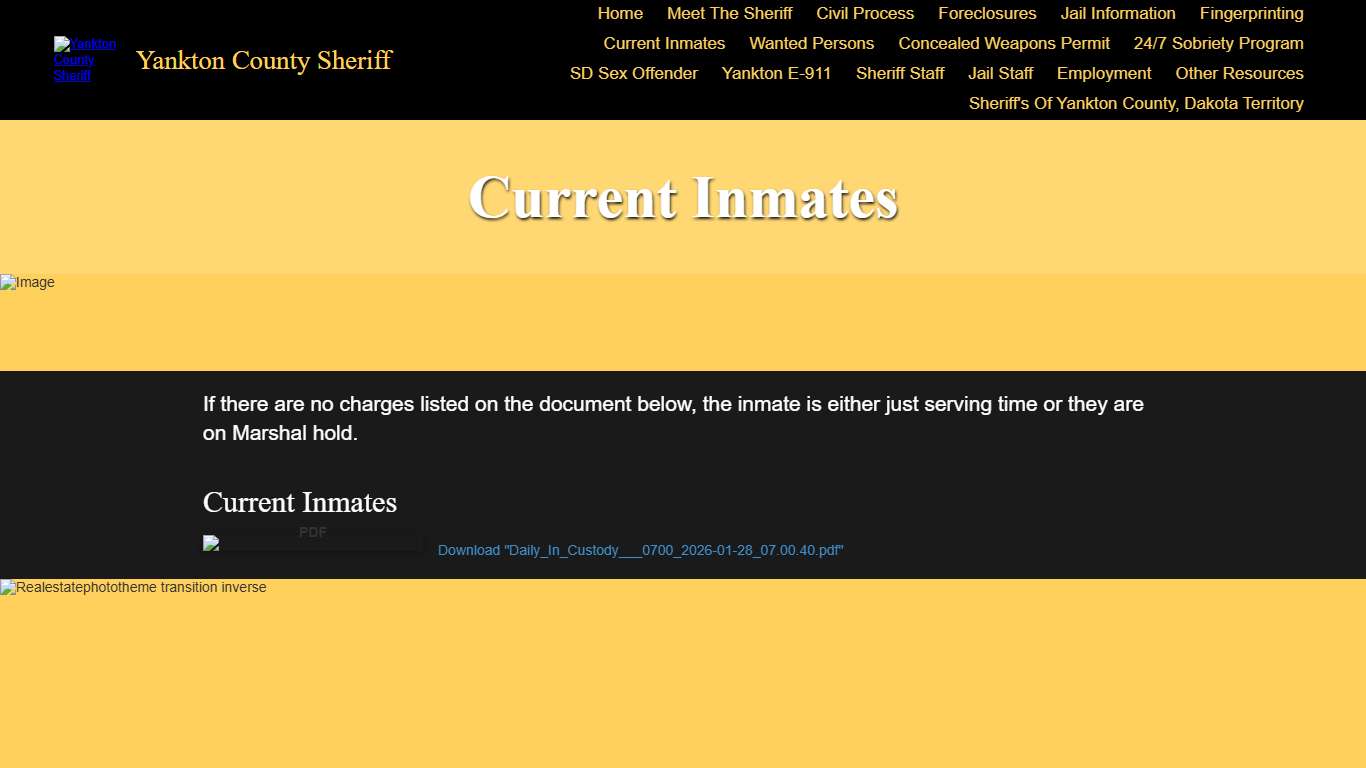 Yankton County Sheriff, Yankton, SD